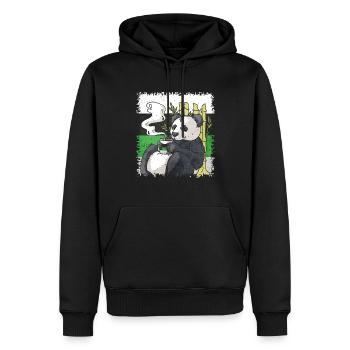 Demiromantischer Stolz Flagge Panda Kaffee Sublte - Männer Premium Bio Hoodie - Schwarz - Vorne - Nico (187cm)