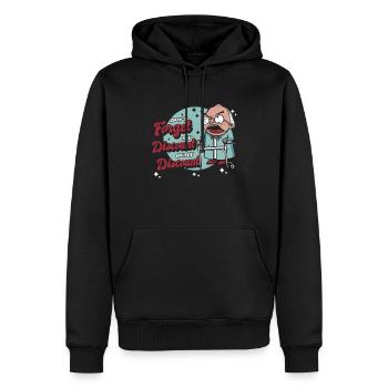 Rentner Rente Witzig Dont Forget My Discount - Männer Premium Bio Hoodie - Schwarz - Vorne - Nico (187cm)
