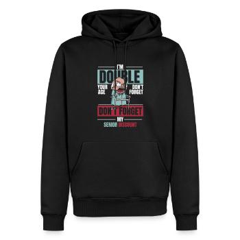Rentner Rente Dont Forget My Senior Discount - Männer Premium Bio Hoodie - Schwarz - Vorne - Nico (187cm)