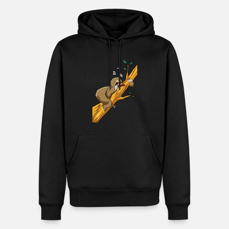 Harmonica Harmoniciste Harmonica-F - Sweat à capuche Premium bio Homme - noir