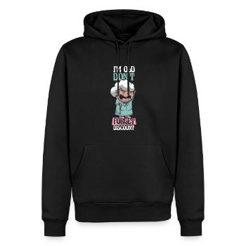 Rentner Rente Dont Forget My Discount - Männer Premium Bio Hoodie - Schwarz - Vorne - Nico (187cm)