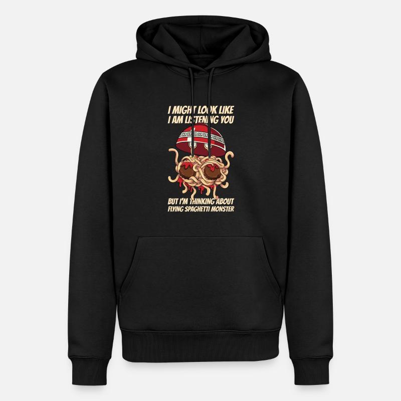 FSM Pastafarian - Sweat à capuche Premium bio Homme - noir