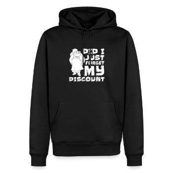 Pensioner pension funny - Men’s Premium Organic Hoodie - black - Front - Nico (187cm)