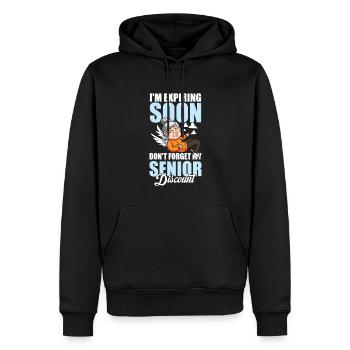 Rentner Rente Humor - Männer Premium Bio Hoodie - Schwarz - Vorne - Nico (187cm)