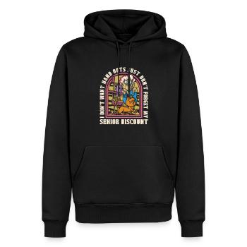 Rentner Rente Lustig - Männer Premium Bio Hoodie - Schwarz - Vorne - Nico (187cm)