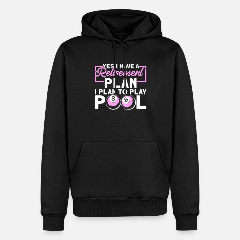Pension Pensioner Piscine - Sweat à capuche Premium bio Homme - noir
