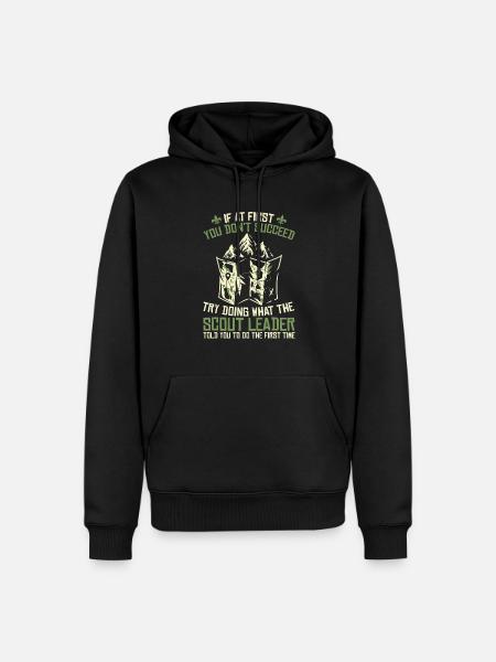 Pfadfinder Witzig - Männer Premium Bio Hoodie - Schwarz