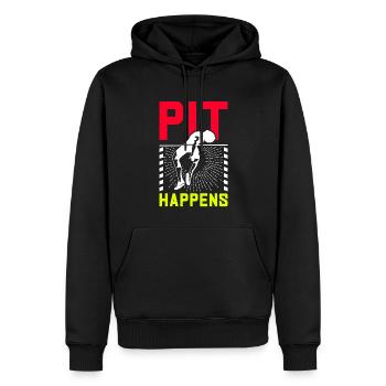 Stabhochsprung Stabhochspringer - Männer Premium Bio Hoodie - Schwarz - Vorne - Nico (187cm)