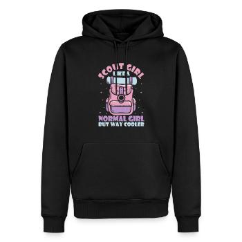 Boy Scout Girl - Men’s Premium Organic Hoodie - black - Front - Nico (187cm)