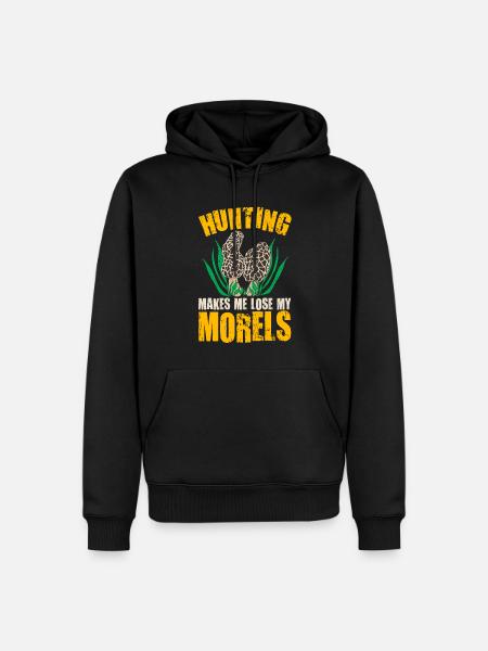 Mushroom hunter mushroom hunting - Men’s Premium Organic Hoodie - black