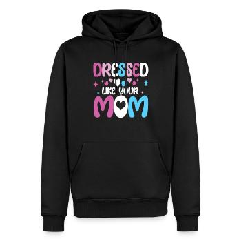 Femboy Crossdressing - Männer Premium Bio Hoodie - Schwarz - Vorne - Nico (187cm)