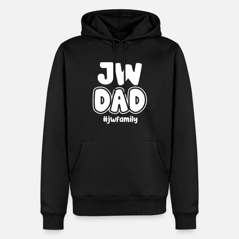 Témoins de Jéhovah - Sweat à capuche Premium bio Homme - noir