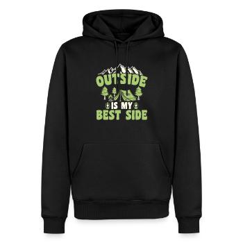 Pfadfinder Am Besten - Männer Premium Bio Hoodie - Schwarz - Vorne - Nico (187cm)