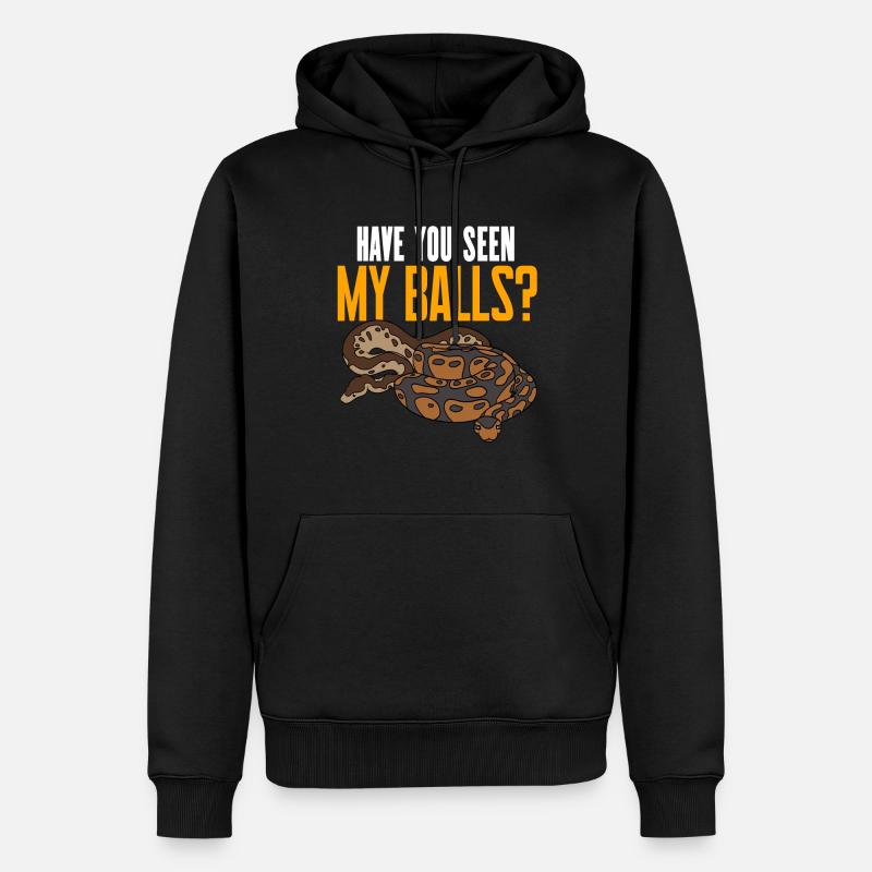 Serpent python royal - Sweat à capuche Premium bio Homme - noir