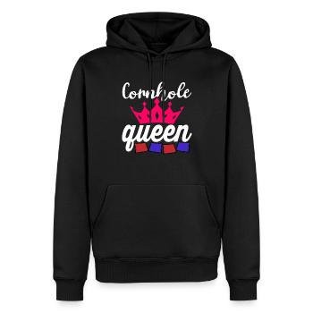 Corn Hole - Men’s Premium Organic Hoodie - black - Front - Nico (187cm)