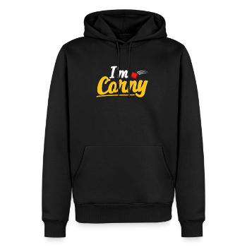 Lustiges Cornhole Corn Hole - Männer Premium Bio Hoodie - Schwarz - Vorne - Nico (187cm)