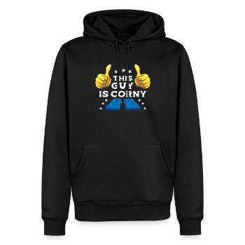 Lustiges Cornhole Corn Hole - Männer Premium Bio Hoodie - Schwarz - Vorne - Nico (187cm)