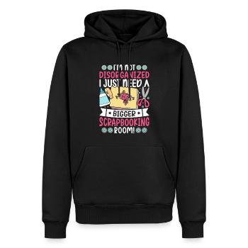 Scrapbooker - Männer Premium Bio Hoodie - Schwarz - Vorne - Nico (187cm)