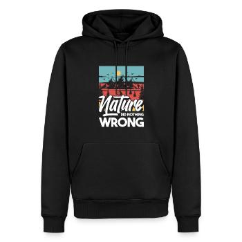 Boy Scouts Nature - Sweat à capuche Premium bio Homme - noir - Devant - Nico (187cm)