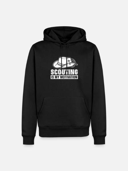 Boy Scout Motivatie - Mannen Premium Bio hoodie - zwart