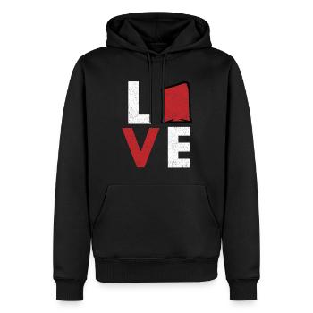 Cornhole corn hole - Men’s Premium Organic Hoodie - black - Front - Nico (187cm)