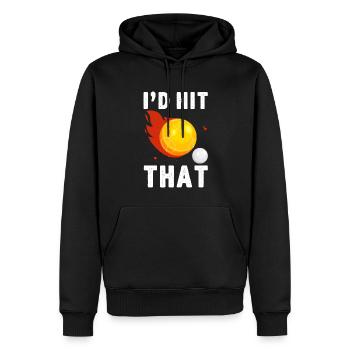 Lustiger Boccia-Spieler - Männer Premium Bio Hoodie - Schwarz - Vorne - Nico (187cm)