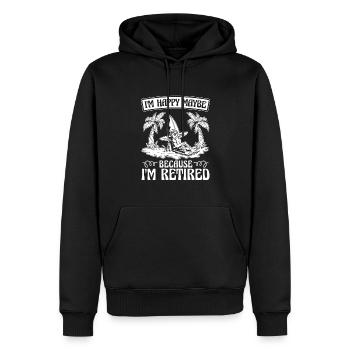 Rentner Rente - Männer Premium Bio Hoodie - Schwarz - Vorne - Nico (187cm)