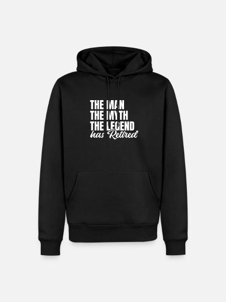 Rentner Rente Witzig - Männer Premium Bio Hoodie - Schwarz