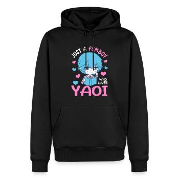 Cross Dressing - Männer Premium Bio Hoodie - Schwarz - Vorne - Nico (187cm)