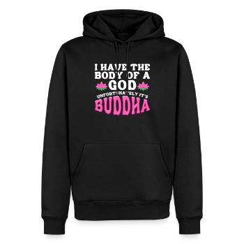 Buddhismus Buddhist - Männer Premium Bio Hoodie - Schwarz - Vorne - Nico (187cm)