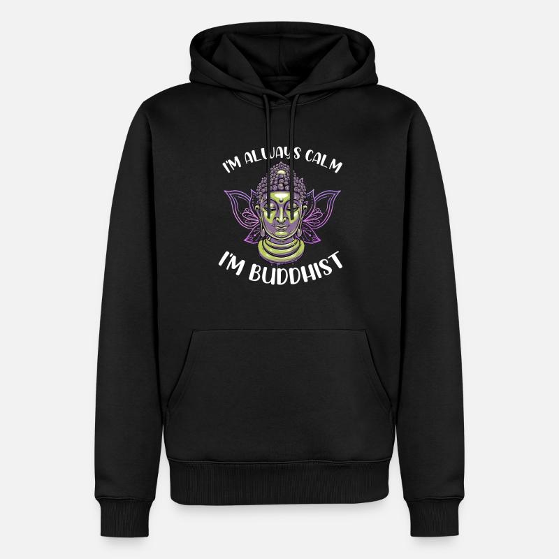 Bouddhisme Bouddha - Sweat à capuche Premium bio Homme - noir