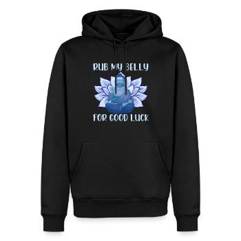 Buddha Buddhismus Buddhist - Männer Premium Bio Hoodie - Schwarz - Vorne - Nico (187cm)