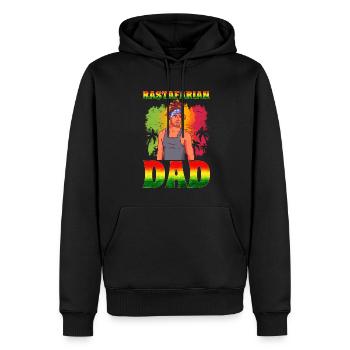 Rastafari Rasta - Sweat à capuche Premium bio Homme - noir - Devant - Nico (187cm)