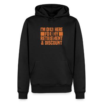 Pensioner pension funny - Men’s Premium Organic Hoodie - black - Front - Nico (187cm)