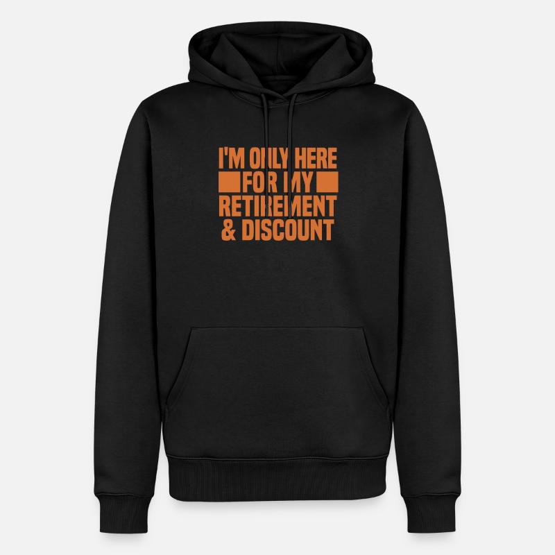 Pension de retraité drôle - Sweat à capuche Premium bio Homme - noir