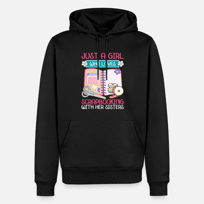Scrapbooker - Männer Premium Bio Hoodie - Schwarz