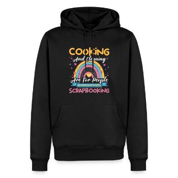 Scrapbooker - Männer Premium Bio Hoodie - Schwarz - Vorne - Nico (187cm)