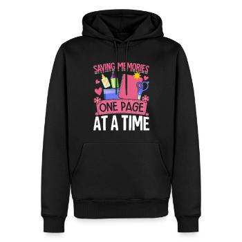 Scrapbooking Scrapbooker - Männer Premium Bio Hoodie - Schwarz - Vorne - Nico (187cm)