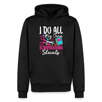 Scrapbooker - Männer Premium Bio Hoodie - Schwarz - Vorne - Nico (187cm)