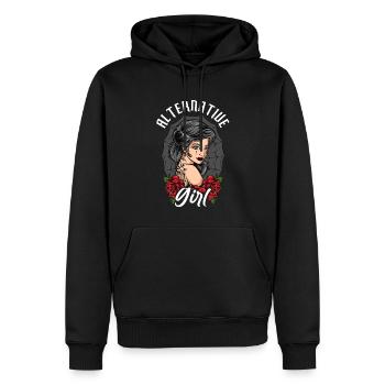Alternative Girl Alt Girl Egirl - Sweat à capuche Premium bio Homme - noir - Devant - Nico (187cm)