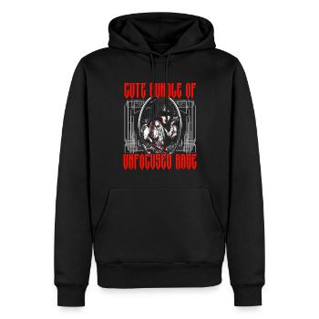 Funny Gothic Goth - Men’s Premium Organic Hoodie - black - Front - Nico (187cm)