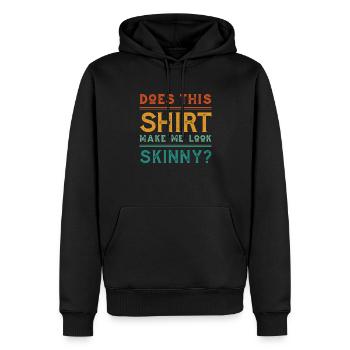 Schwarzer Humor Schlank - Männer Premium Bio Hoodie - Schwarz - Vorne - Nico (187cm)