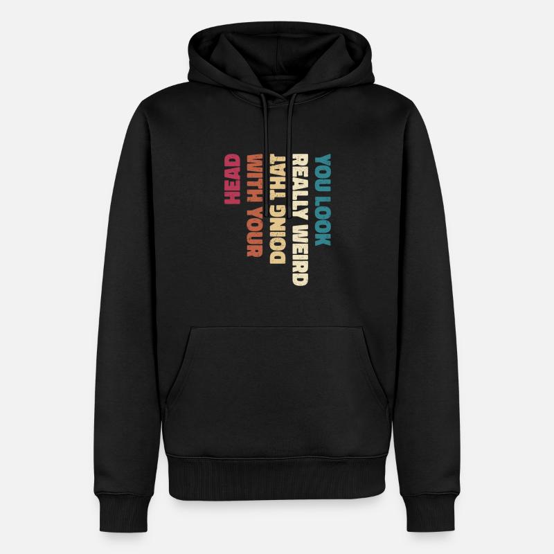 Humour noir drôle - Sweat à capuche Premium bio Homme - noir