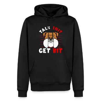 Furry Fandom Kürbisse Fursona - Männer Premium Bio Hoodie - Schwarz - Vorne - Nico (187cm)