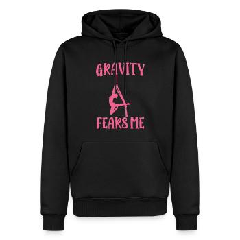 Aerial Silk Aerialist - Männer Premium Bio Hoodie - Schwarz - Vorne - Nico (187cm)