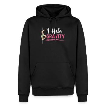 Aerial Silk Aerialist - Männer Premium Bio Hoodie - Schwarz - Vorne - Nico (187cm)