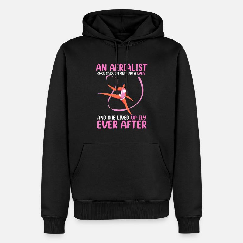 Luftseide - Männer Premium Bio Hoodie - Schwarz