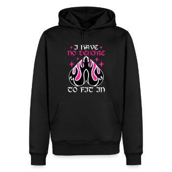 Drôle de gothique - Sweat à capuche Premium bio Homme - noir - Devant - Nico (187cm)