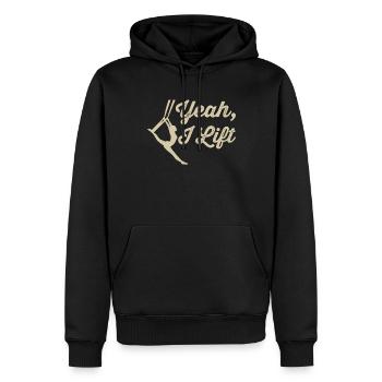 Aerial Silk Aerialist - Männer Premium Bio Hoodie - Schwarz - Vorne - Nico (187cm)