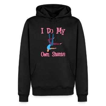Aerial Silk Aerialist - Männer Premium Bio Hoodie - Schwarz - Vorne - Nico (187cm)